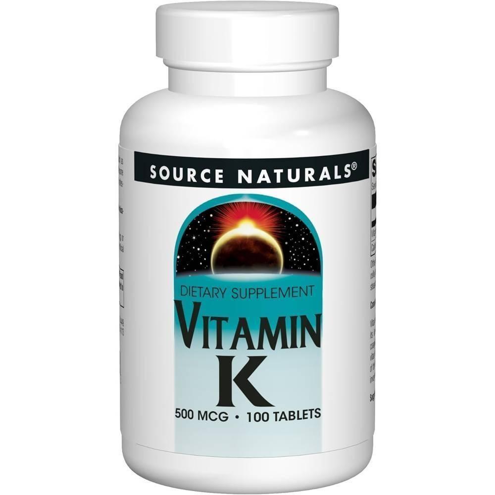 Source Naturals Vitamin K 100 Tablets 1 pcs