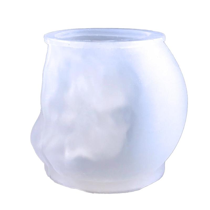 3D Skull  Candle Molds for Candle Making Hydroponic Vase Mold for  Crafts,Aromatherapy Candle Ornaments Mold