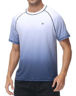 Rashguard για Κοντό Δροσερό στην UV Γρήγορη Αντηλιακή Προστασία [Hyzhwl] Ανδρικό, Μανίκι, Μαγιό, Μπλουζάκι, UPF50+, Αφή, Προστασία, Στέγνωμα, Αμφίβιο,