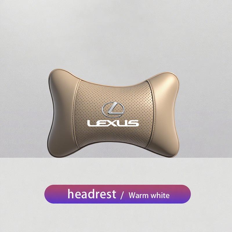 lexus Car Seat Headrest Auto Logo Neck Pillow Accessories For Lexus F SPORT ES RX NX LS UX LM LX GX LC RZ IS CT GS RC HS SC LBX