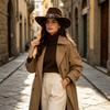 Women S Vintage British Style Wide Brim Western Outdoor Hat