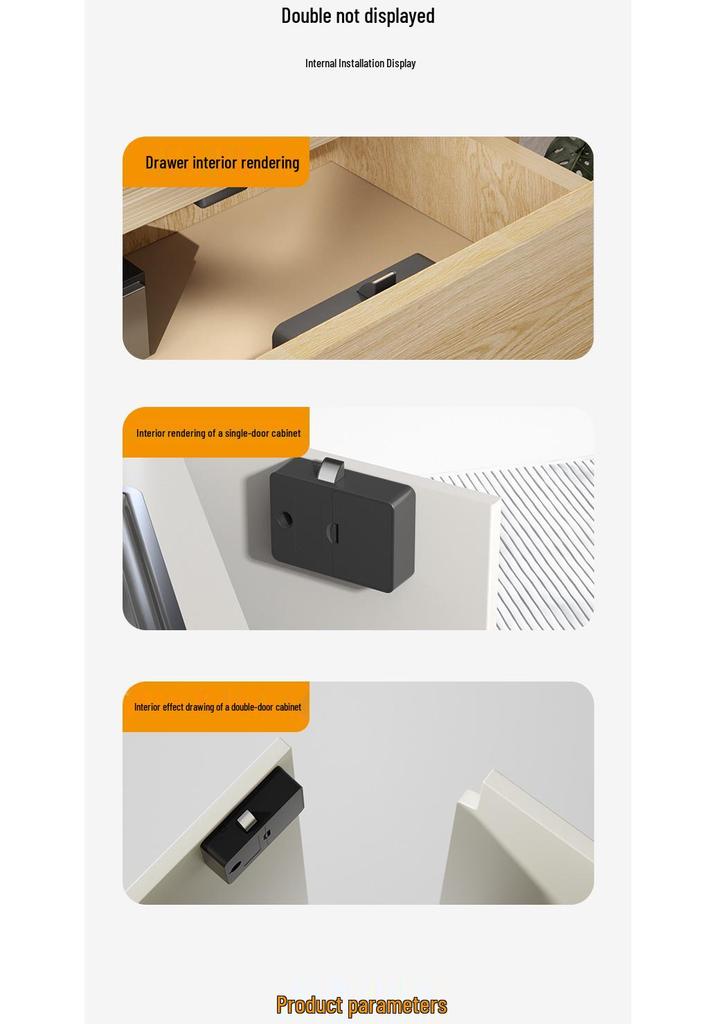 Intelligente NFC-Karten-Schubladen- und Schranksperre - Unsichtbares, lochfreies Design für Saunen und Büros