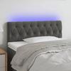 VidaXL LED Headboard Bedroom Furniture Single Bed Accessory Headboard Bed Frame Interior Dark Grey 3121985