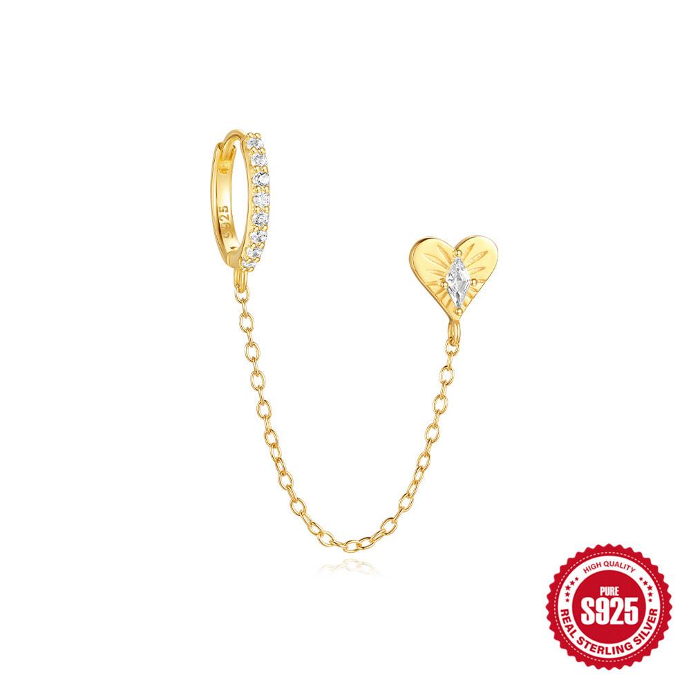 

Стильные и простые серьги-подвески из серебра S925 с персонализированным дизайном в виде звезд, солнца, луны, звезд и облаков, инкрустированные цирконом 925 Silver