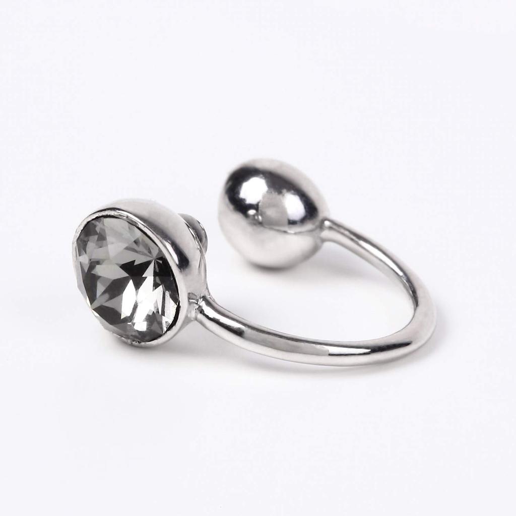 Ohr-Akupunktur Ohrklemmen Allgemeine Medizinproduktezulassung Stilvolles Gesundheitszubehör Wiederverwendbar Beautear Mimitas x Schwarz MIMI+ - (Silberner Diamant)