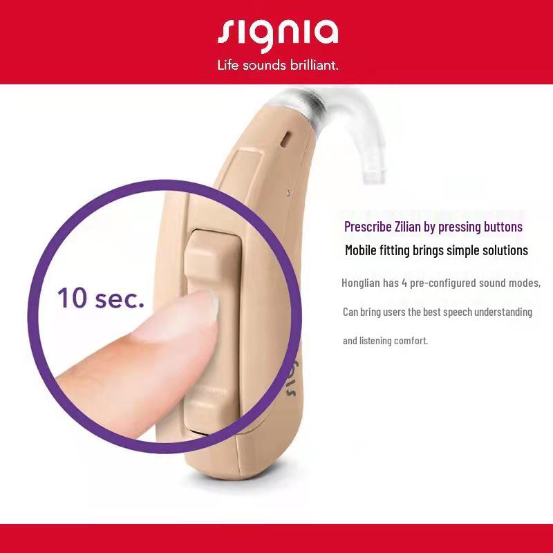 Xijia Zilian Advanced Behind-the-Ear Hearing Aid with Imported Chip for Hearing Impaired Elders