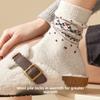 Retro Fel Island Children's Socks - Warm and Cozy Winter and Autumn Thickened Wool Socks with Added Insulation, Comfortable Mid-calf Length Socks