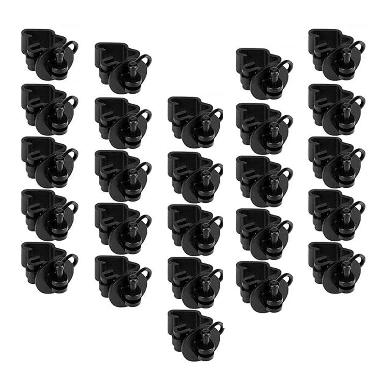 

Упаковка из 25 прочных пластиковых изоляторов для Т-образных столбов для электропастуха Элегантный замок Зажим для ограждения Аксессуар для фермы и сада