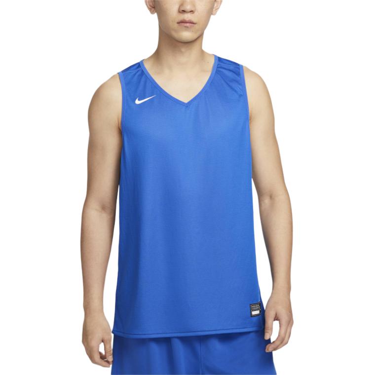 

Nike Stock Reversible Breathable Versatile Comfortable Basketball Vest Men Tops Royal-Blue IB8827-450 S