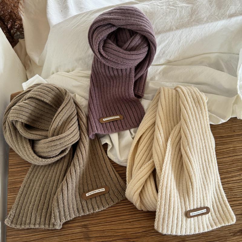 Children's Scarves  Winter Fashion Knitted  Ins Versatile  Boys' and Girls' Woolen Baby Scarves