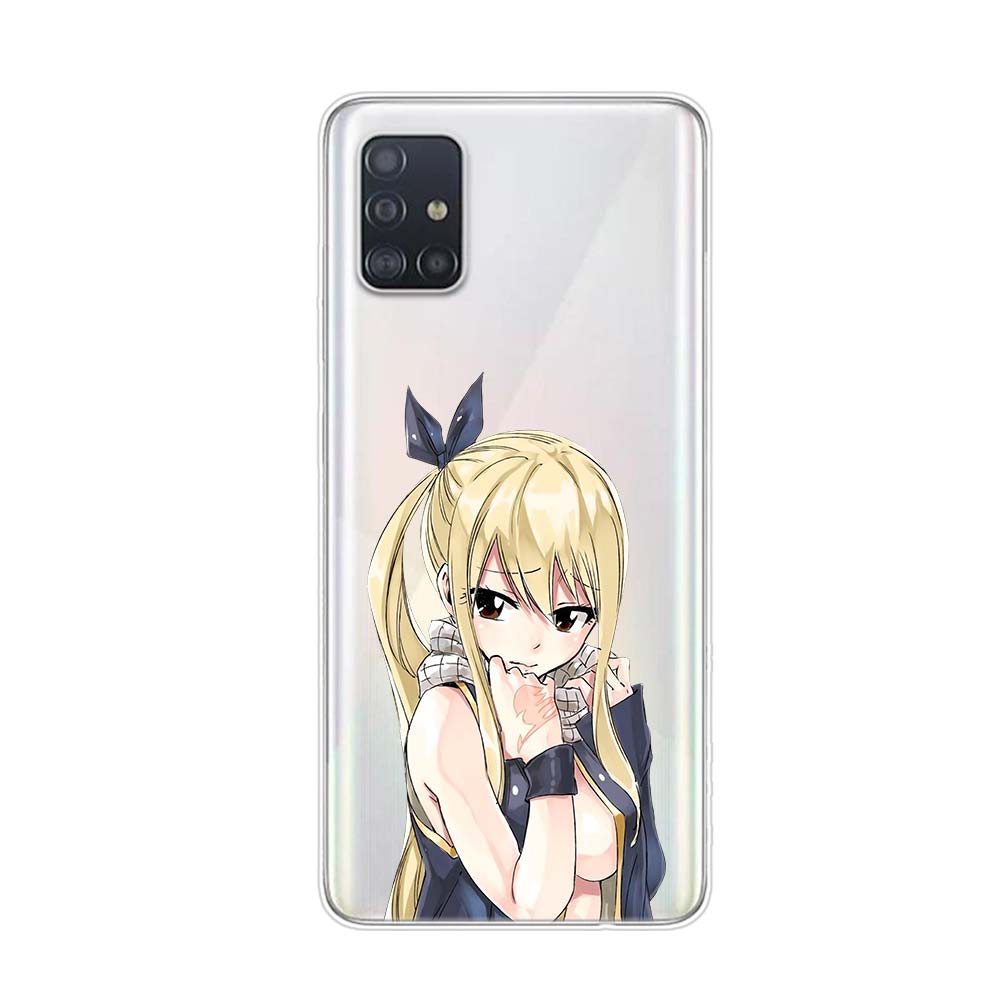 Carcasă de telefon din silicon Anime Manga Fairy Tail pentru Samsung Galaxy A01 A11 A12 A22 A21S A31 A41 A42 A51 A71 A32 A52 A72 A02S