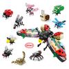 Animals World Insect Fish Bird Dog Elephant Panda Giraffe Honeybee 10 In 1 Building Blocks Kit Bricks Model Kids Toy Children