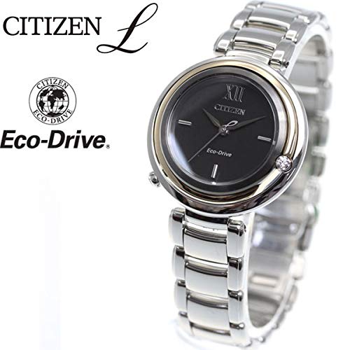 Citizen El EM0658-95E Eco-Drive Arcly Series Kanon-inspired Design Women's Watch, Silver