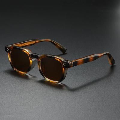 New Unisex Metal Core Square Sunglasses UV400 Protection Rivets Design Women Driving Shades Fashion Sun Glasses