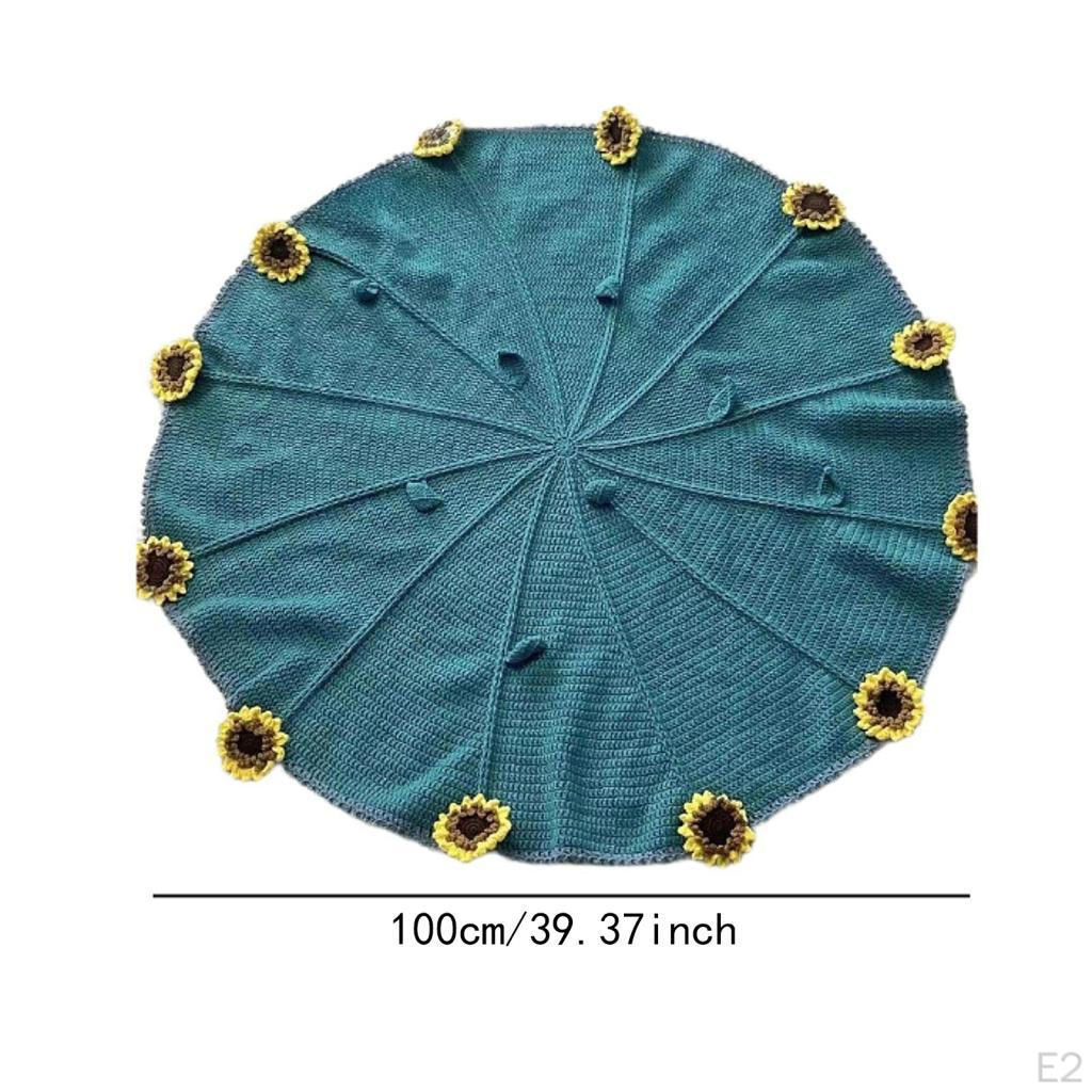 Bouquet Blanket Crochet Kit Decor Gift DIY for Enthusiast Beginners Birthday
