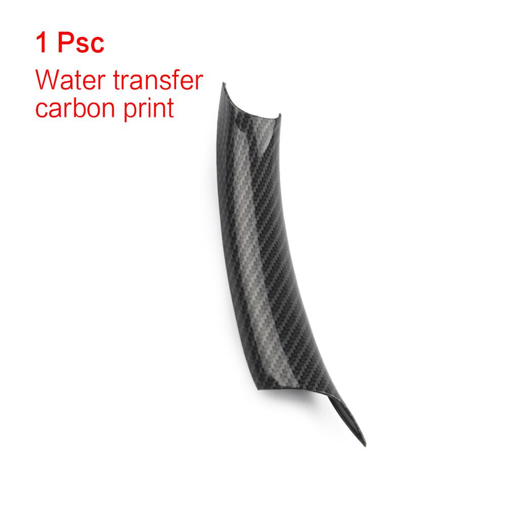 Carbon Fiber Car Interior Door Pull Handle Inner Panel Trim Cover Fast Install With Seconds For BMW X5 X6 E70 E71