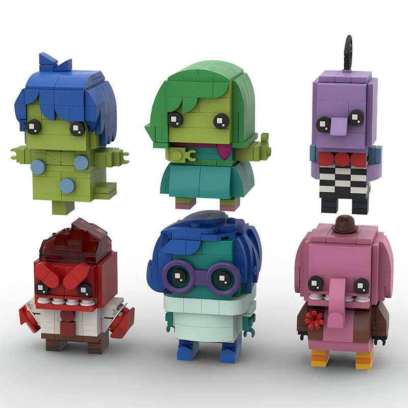 

Милая Экспрессия Мультяшный Персонаж Конструктор MOC Гнев, радость, грусть, страх, отвращение Кукла Модель для Сборки Пазл Детская Игрушка Подарок PDF Manual