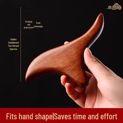 Driehoekige Houten Voetmassage Stok voor Acupressuur Therapie en Gua Sha