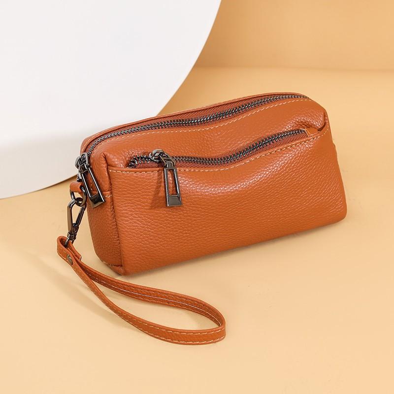 Mobile Phone Small Bag - Fashionable and Casual, Niche Single Shoulder Crossbody Bag, Cowhide Handbag