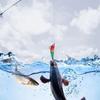 Fishing Wood Shrimp Luminous Squid Hook Octopus Artificial Bait Seawater Fishing Bait Cuttlefish Lure for Night Fishing Freshwat