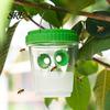 Trampa para Avispas de Luz Azul Trampa Solar para Exteriores, Cubo Colgante Impermeable para Avispones, Reutilizable para Avispas Amarillas Plaga de Jardín con Luz LED, Atrapador para Patio