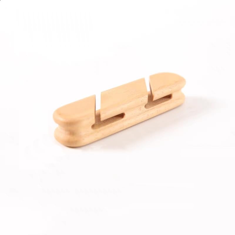 

Sakulaya Wooden Cable HolderClip, Beech Wood, Holds 2 Cables, Lightning Cables, USB Cables, Charging Cables, Headphone Cables, Mouse Cables, Keyboard