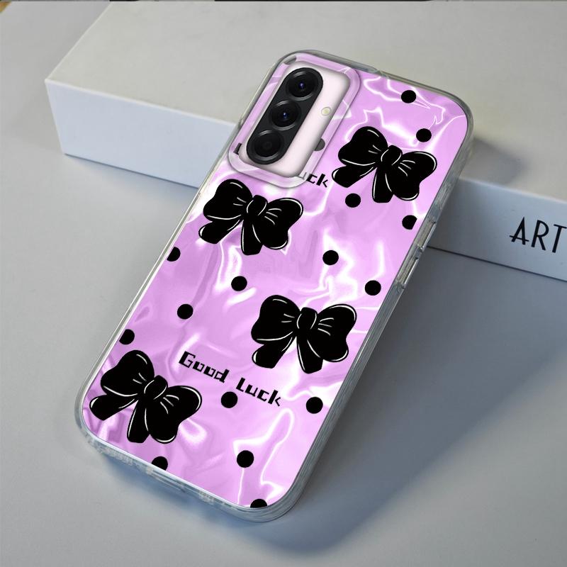 Heart Bow Girls Phone Case For Samsung Galaxy A56 A16 A26 A36 A06 A55 A35 A25 A15 A12 A32 A54 S24 S25 S22 S23 FE Fundas Cover