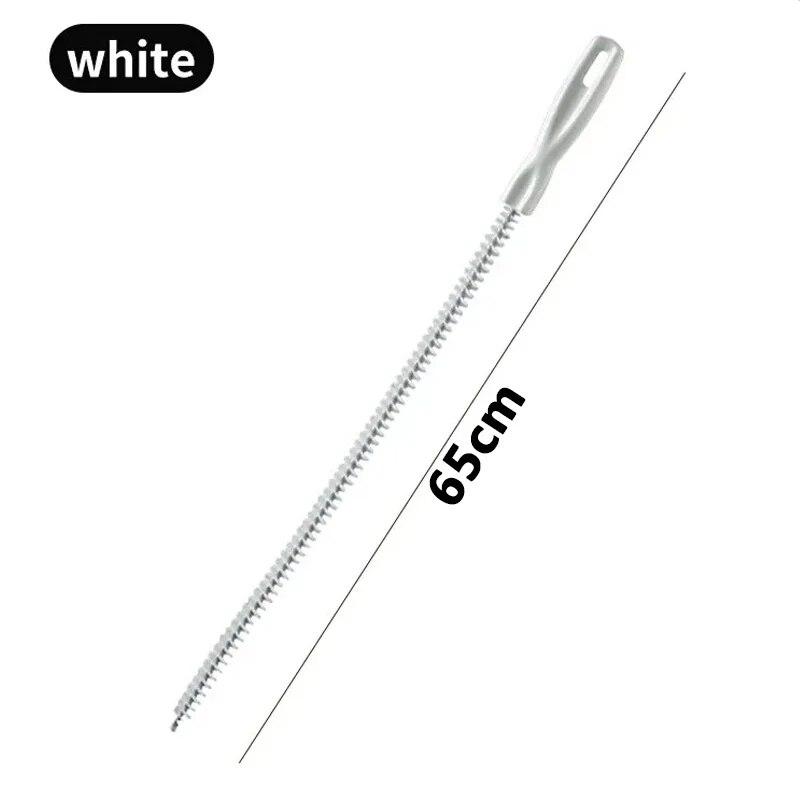 Pipe Dredging Brush Bathroom Sewer Hair Remove Sink Cleaning Brush 48/65/71cm Drain Cleaner Bendable Flexible Cleaning Tools