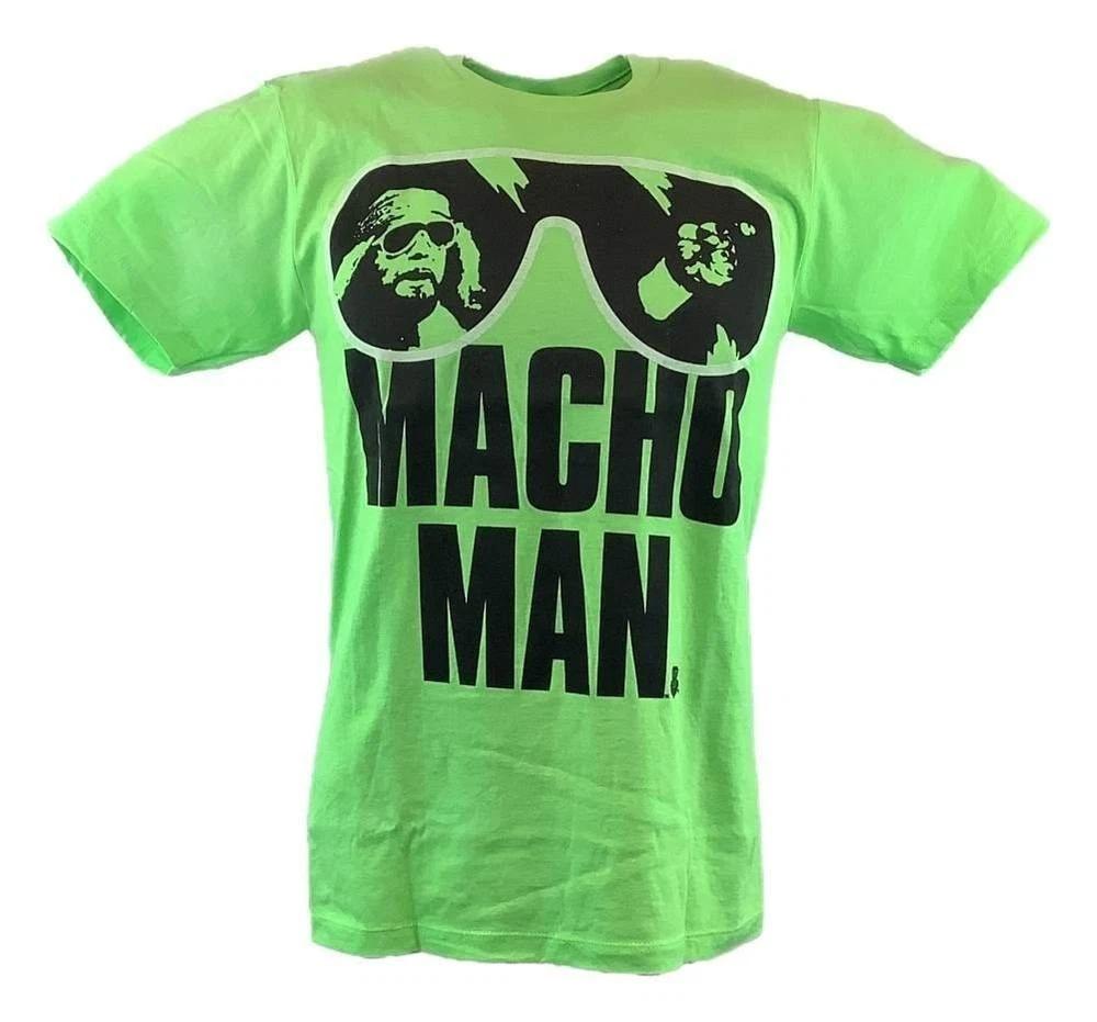 Macho Unisex Randy Savage Neon Green Unisexs Tshirt M