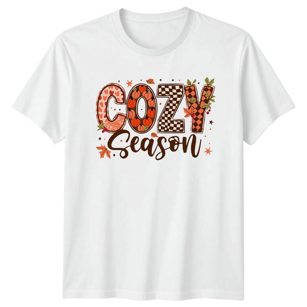 Cozy Season Fall Season Holidays Seasonal Unisexs TShirt Unisexs Tee Graphic Top S