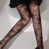 Sexy Rose Strumpfhosen Frauen Collant Femme Dünne Transparente Strumpfhosen Aushöhlen Tattoo Strumpfhosen Collant Femme Medias Fantaisie Strumpfwaren