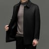 Wool Coat Autumn and Winter Daddy Suit New Style Middle-aged and Elderly Men's Mid-length Wool Coat Business Casual Lapel