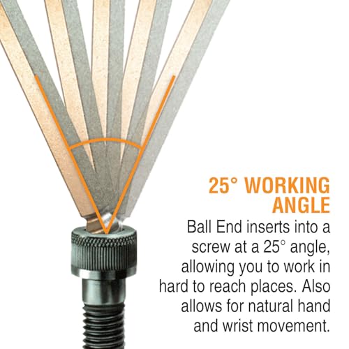 [Official Japanese Product] Made in the USA. BONDHUS Hex Ball Point L-Wrench Set, Color Guard Long, 9-Piece Set (1.5, 2, 2.5, 3, 4, 5, 6, 8, 10mm) wit