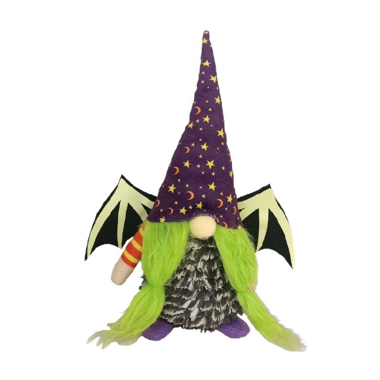 Luminous Halloween Gnome Plush Dwarf Decorations Faceless Plush for Doll Party D