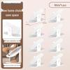 Adjustable Double-Layer Folding Shoe Rack for Space-Saving Storage In Home Cabinets