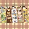 30 Sheets/Set Creative Bookmarks Cartoon Cats Reading Book Markers Reading Supplies Lovely Animal Paper Bookmarks