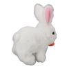 Realistic Bunny Toy Plush Interactive Easter Electronic Hopping Bunny Toy with Sound Wiggle Ears for Birthday Gift White