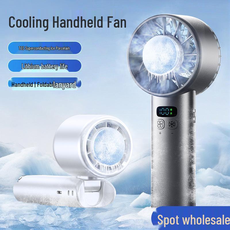 2025 Portable High-Speed USB Cooling Fan: Handheld, 100 Speeds, Ideal for Outdoor Use