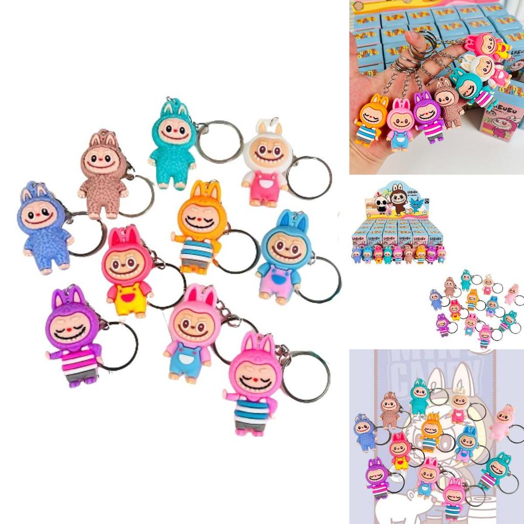 Adorable Pvc Cartoon Labubu Keychain Blind Box Collectible For All Ages