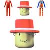 Auffälliges Roblox Cosplay Kostüm Kinder Jumpsuit für Halloween und Partys