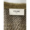Celine 20AW 2A32J204L Khaki Brushed Mohair Check Cardigan Tops M khakiUsed