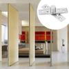 2pcs Silver Pivot Hinge Stainless Steel Concealing Hinge Rotating Rotating Door Hinge  Door Hinges