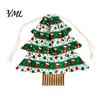 Large Small Storage Christmas Tree Shaped Gift Bags with Drawstring, Reusable Holiday Fabric Bags, Winter Goodie Pouches for Present Wrapping,
