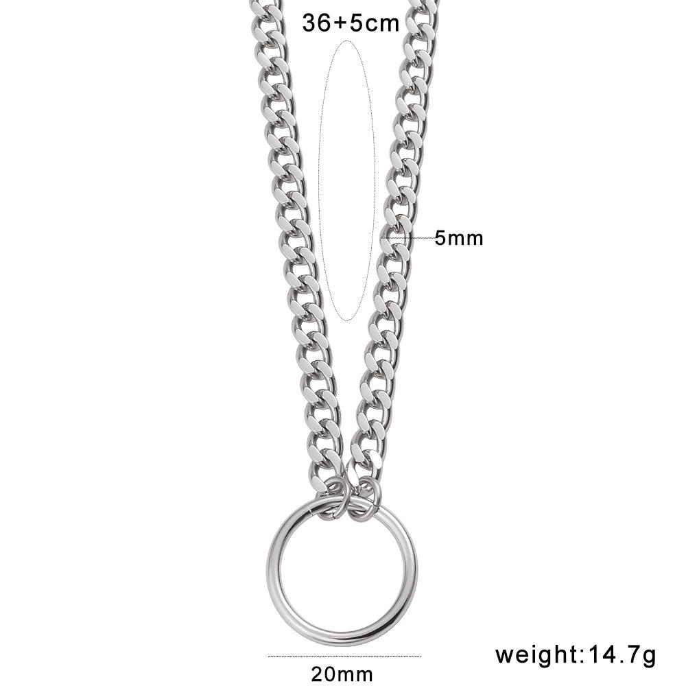Retro Hip-Hop Multi-layer Stackable Stainless Steel Necklace