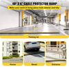 4 Pack of 1-Channel Rubber Cable Protector Ramps Heavy Duty 18000Lbs Load Capacity Cable Wire Cord Cover Ramp Speed Bump Driveway Hose Cable Ramp