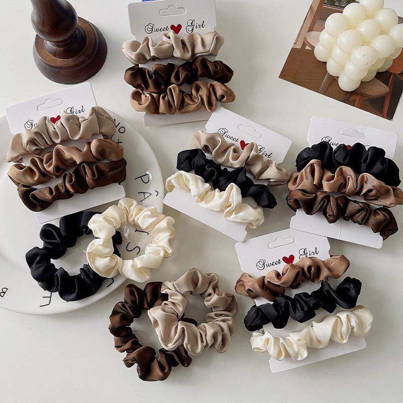 Korean Elegant Retro Intestine Hair Ring for Women - Stylish Bun & Ponytail Hair Accessory