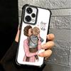 Baby Mom Girls Plating Phone Case For Xiaomi Redmi Note 14 15 Pro Plus 13 12 11 11S 11T 10 9S 9 5G Anti-Fall Airabag Cover