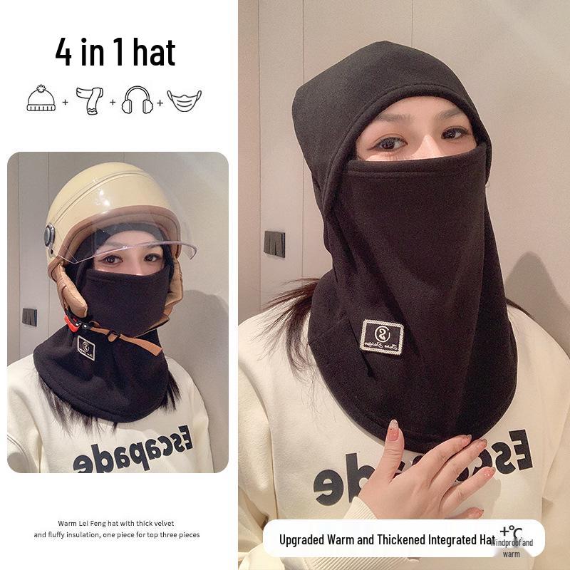 Damen Winddichtes Winter Radsport Stirnband: Gesichtsmaske, Helmfutter & Skischal Integrierte Mütze