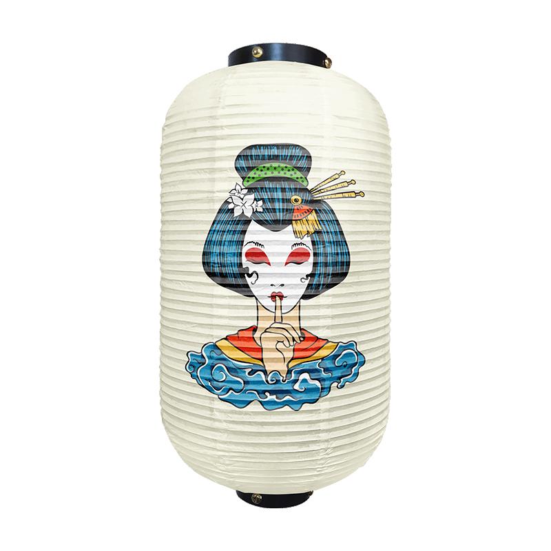 Japanese Traditional Geisha Pattern Lantern Beautiful Ukiyo-e Style Paper Cuisine Izakaya Restaurant Home Holiday Party Decor