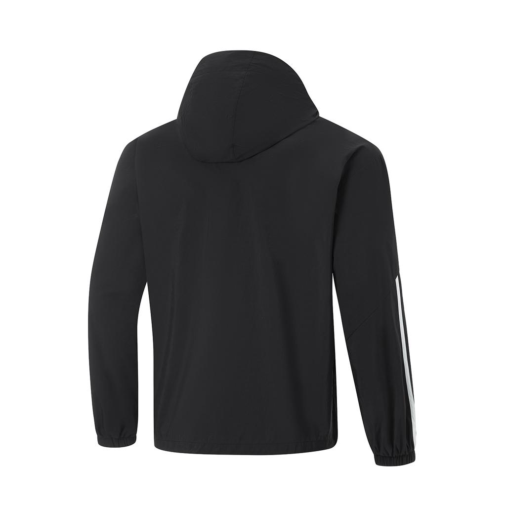 Li Ning Sports Lifestyle Series Long Sleeve Cardigan Windbreaker Unisex Outerwear Black AFDU863-2